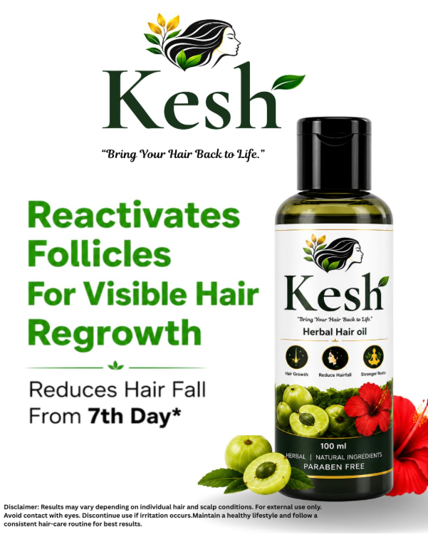 KESH Herbal Hair Oil How to Use